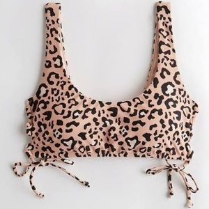 Hollister cheetah bikini top